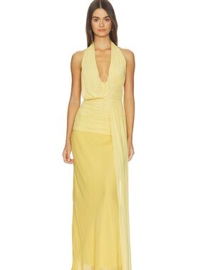 Bec & Bridge | Dresses | Bec Bridge Julieta V Neck Maxi Dress In Lime Green  | Poshmark